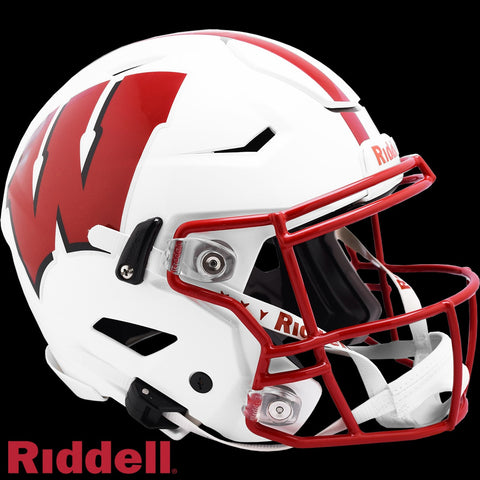 Wisconsin Badgers Helmet Riddell Authentic Full Size SpeedFlex Style