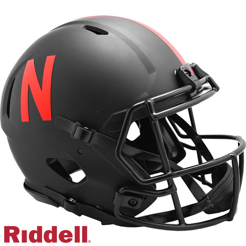 Nebraska Cornhuskers Helmet Riddell Authentic Full Size Speed Style Eclipse Alternate Special Order