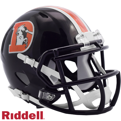Denver Broncos Helmet Riddell Replica Mini Speed Style Color Rush-0