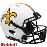 New Orleans Saints Helmet Riddell Authentic Full Size Speed Style Lunar Eclipse Alternate - Team Fan Cave