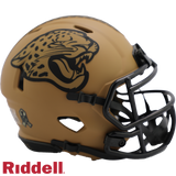 Jacksonville Jaguars Helmet Riddell Replica Mini Speed Style Salute To Service 2023-0