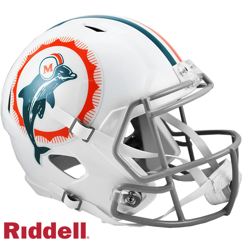 Miami Dolphins Helmet Riddell Replica Full Size Speed Style Tribute - Special Order-0