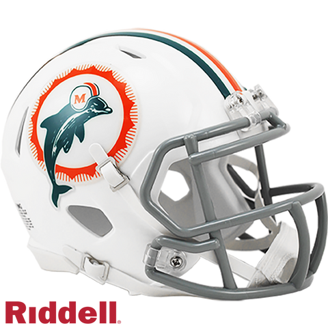 Miami Dolphins Helmet Riddell Replica Mini Speed Style Tribute-0