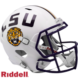 LSU Tigers Helmet Riddell Replica Full Size Speed Style White-0