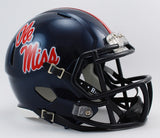 Mississippi Rebels Helmet Riddell Replica Mini Speed Style - Special Order