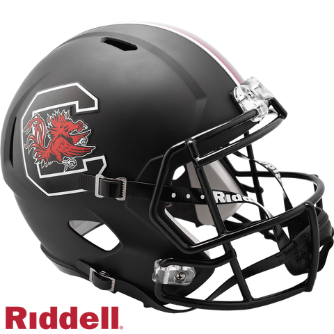 South Carolina Gamecocks Helmet Riddell Replica Full Size Speed Style Matte Black-0