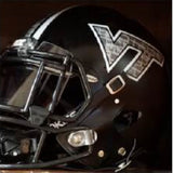 Virginia Tech Hokies Helmet - Riddell Replica Mini - Speed Style - Matte Black - Special Order