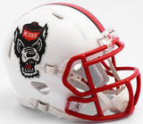 North Carolina State Wolfpack Helmet Riddell Replica Mini Speed Style Tuffy Design - Special Order