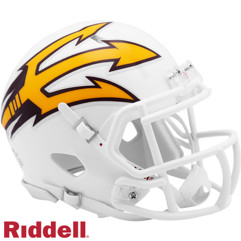 Arizona State Sun Devils Helmet Riddell Replica Mini Speed Style White-0