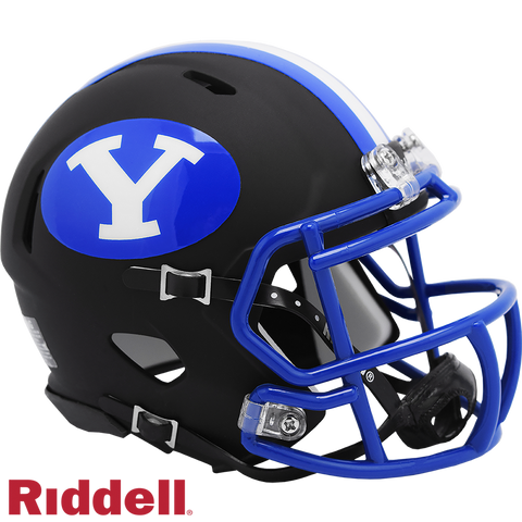 BYU Cougars Helmet Riddell Replica Mini Speed Style Matte Black 2020-0