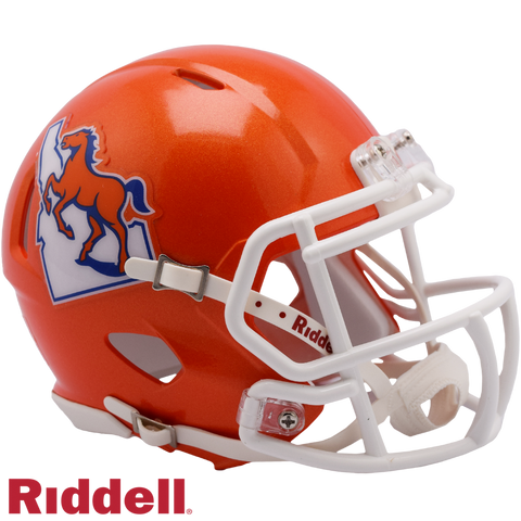 Boise State Broncos Helmet Riddell Replica Mini Speed Style Throwback-0
