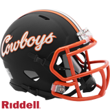 Oklahoma State Cowboys Helmet Riddell Replica Mini Speed Style Cowboys Script-0