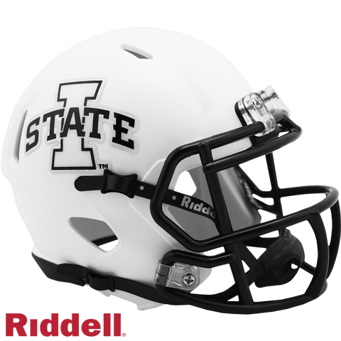 Iowa State Cyclones Helmet Riddell Replica Mini Speed Style White-0