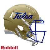 Tulsa Golden Hurricane Helmet Riddell Replica Mini Speed Style Gold-0
