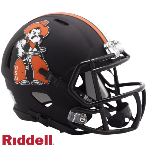 Oklahoma State Cowboys Helmet Riddell Replica Mini Speed Style Pistol Pete-0