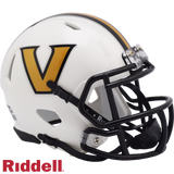 Vanderbilt Commodores Helmet Riddell Replica Mini Speed Style White-0