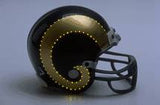 Los Angeles Rams Helmet Riddell Replica Mini VSR4 Style Fiber Optic - Team Fan Cave