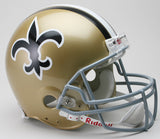 New Orleans Saints Helmet Riddell Authentic Full Size VSR4 Style 1967-1975 Throwback - Team Fan Cave