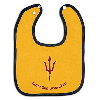 Arizona State Sun Devils Baby Bib Two Toned Snap Style - Team Fan Cave