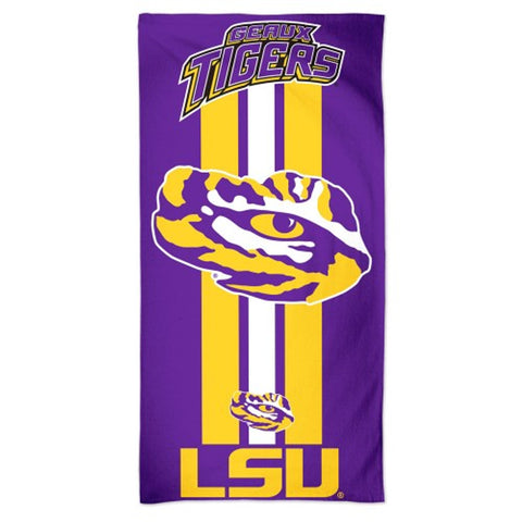LSU Tigers Towel 30x60 Beach Style