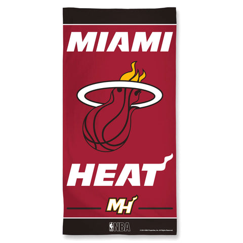 Miami Heat Towel 30x60 Beach Style - Team Fan Cave