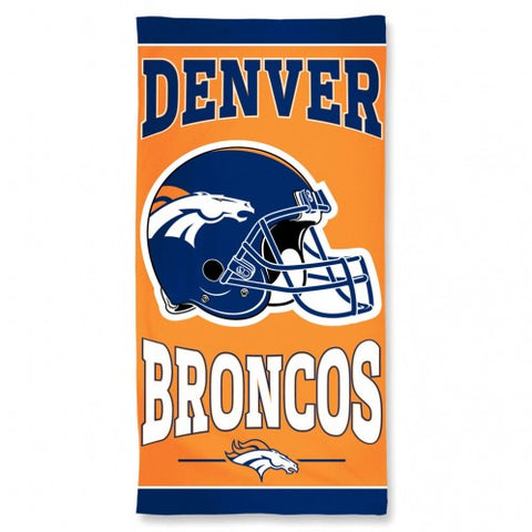 Denver Broncos Towel 30x60 Beach Style - Team Fan Cave