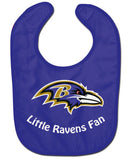 Baltimore Ravens All Pro Little Fan Baby Bib - Team Fan Cave