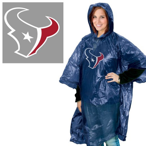Houston Texans Rain Poncho - Team Fan Cave