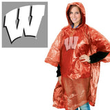 Wisconsin Badgers Rain Poncho - Team Fan Cave