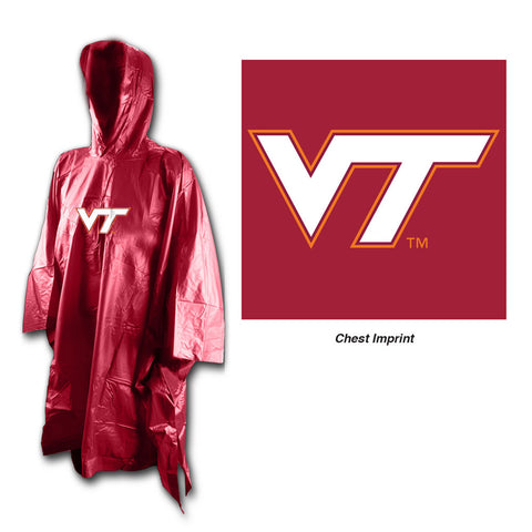 Virginia Tech Hokies Rain Poncho Special Order