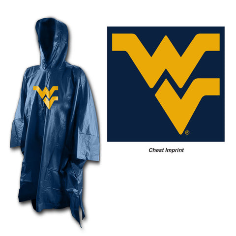 West Virginia Mountaineers Rain Poncho Special Order