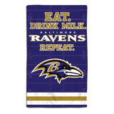 Baltimore Ravens Baby Burp Cloth 10x17 - Team Fan Cave