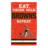 Cleveland Browns Baby Burp Cloth 10x17 - Team Fan Cave
