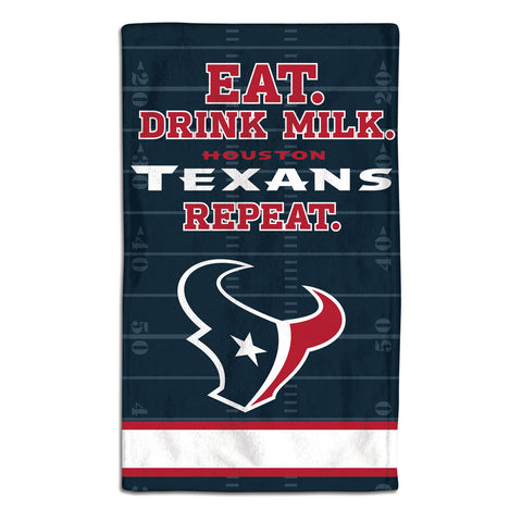 Houston Texans Baby Burp Cloth 10x17 - Team Fan Cave