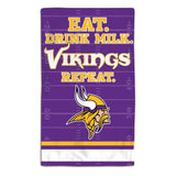 Minnesota Vikings Baby Burp Cloth 10x17 - Team Fan Cave