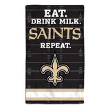 New Orleans Saints Baby Burp Cloth 10x17 - Team Fan Cave