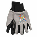 Miami Marlins Two Tone Gloves - Adult Size - Special Order