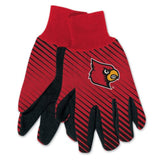 Louisville Cardinals Gloves Two Tone Style Adult Size Special Order