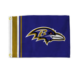 Baltimore Ravens Flag 12x17 Striped Utility-0