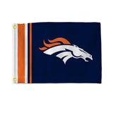 Denver Broncos Flag 12x17 Striped Utility-0