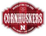 Nebraska Cornhuskers Sign Wood 12 Inch Homegating Tavern