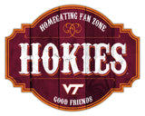 Virginia Tech Hokies Sign Wood 12 Inch Homegating Tavern - Special Order