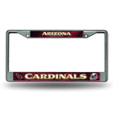 Arizona Cardinals License Plate Frame Chrome Printed Insert