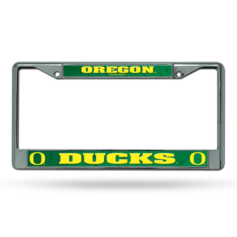Oregon Ducks License Plate Frame Chrome Printed Insert