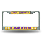 Los Angeles Lakers License Plate Frame Chrome Printed Insert