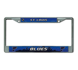 St. Louis Blues License Plate Frame Chrome Printed Insert