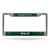 Minnesota Wild License Plate Frame Chrome Printed Insert