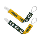 Green Bay Packers Pacifier Clips 2 Pack-0