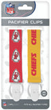 Kansas City Chiefs Pacifier Clips 2 Pack-0