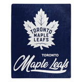 Toronto Maple Leafs Blanket 50x60 Raschel Signature Design-0